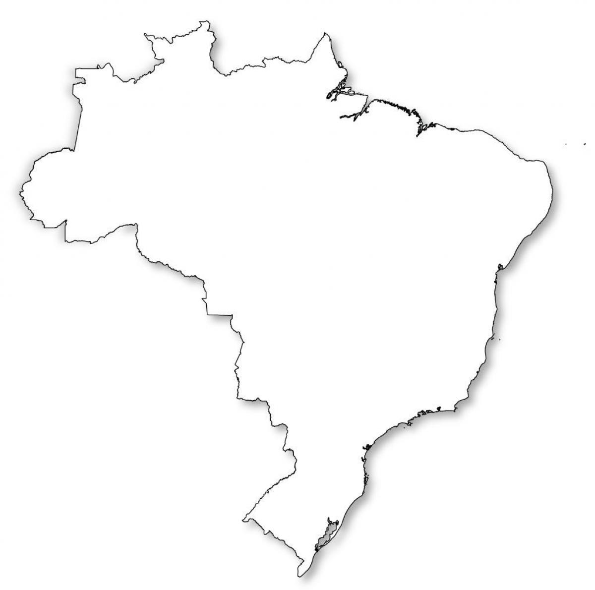 map of Brazil outline