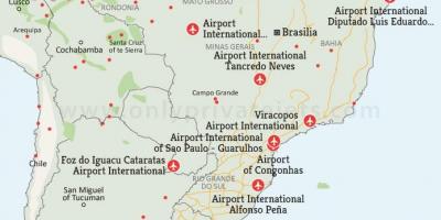 Airports in Brazil map