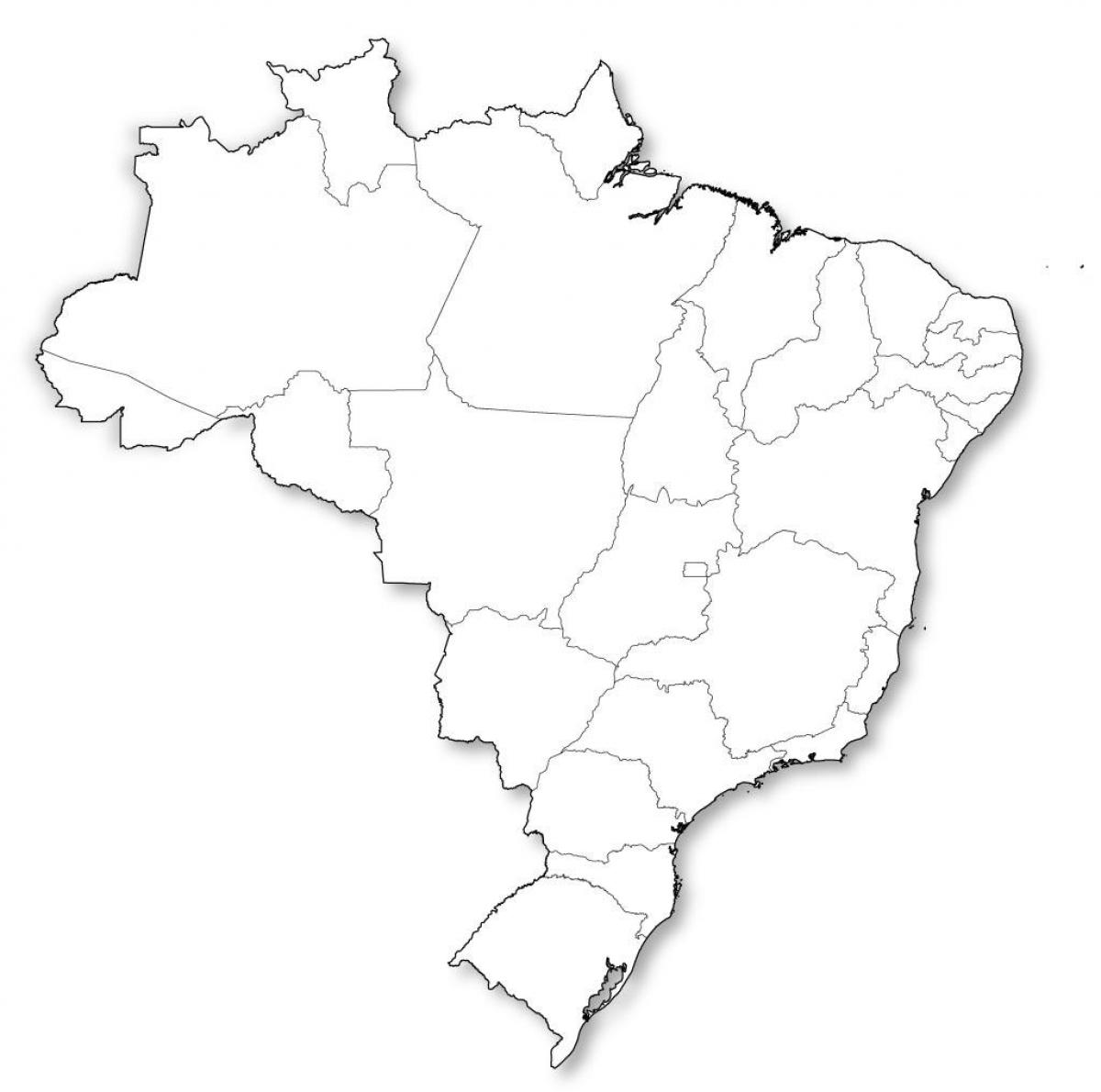 Brazil map blank