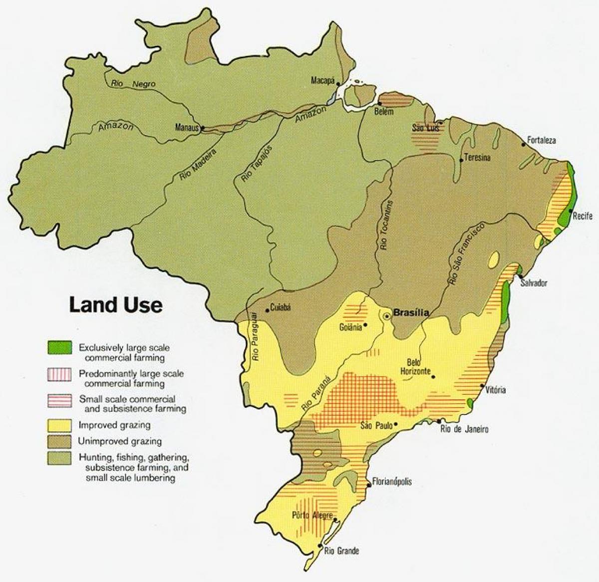 map of Brazil agriculture
