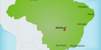 Capital of Brazil on map
