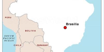 brazil map with capital
