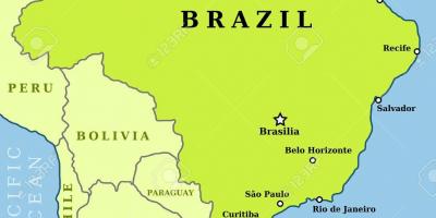 Brazil Major Cities Map Major Cities In Brazil Map South America Americas