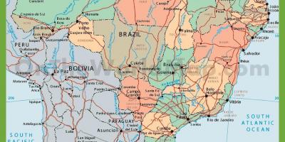 Political map Brazil